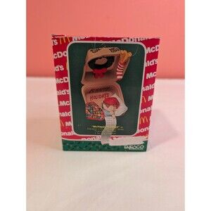 Vintage Enesco Christmas Ornament McHappy Holidays 1990